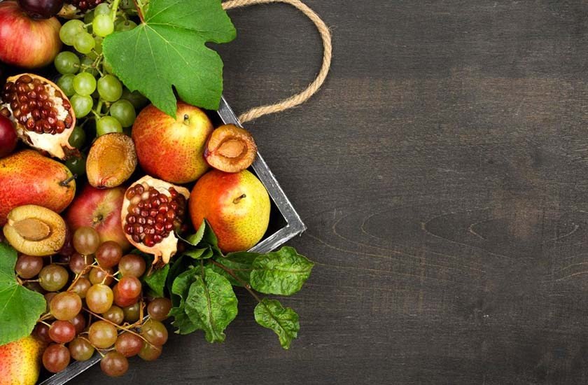 Bowl with lots of fruits providing alcohol detoxification