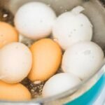 Poaching eggs is part of the process of the best way to hard-boil fresh eggs