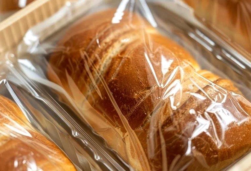 Above photo of packaged bread