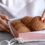 A woman performs the best way to ship cookies