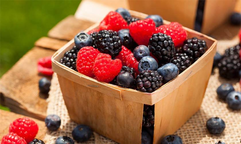 Berries in a small box can be the best way to store berries